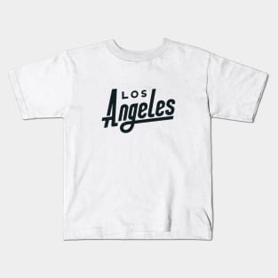 Los Angeles - Minimalist Retro Typography Art Kids T-Shirt